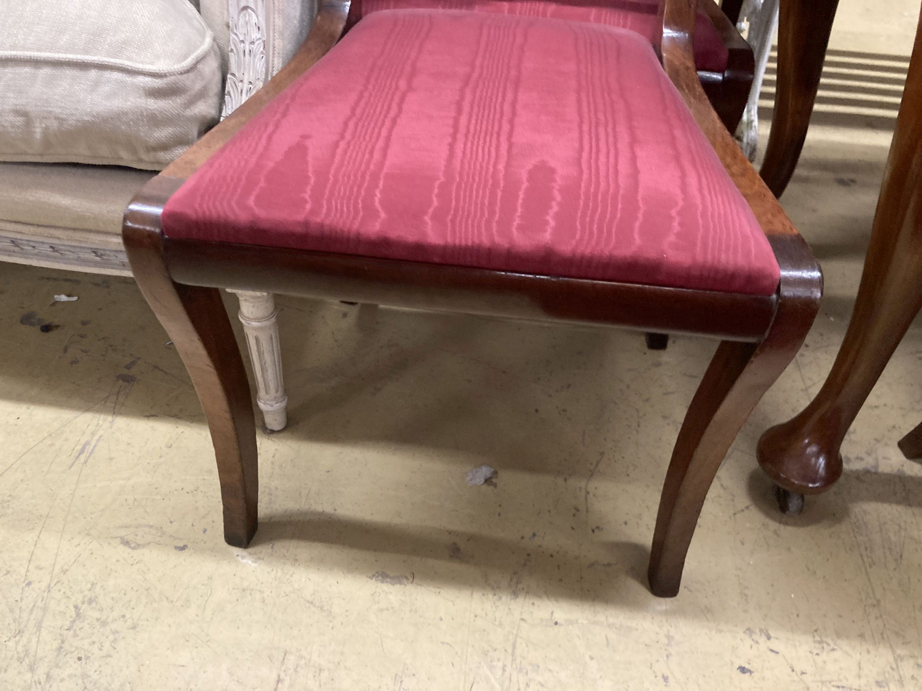 A set of six Regency mahogany dining chairs (a.f.)